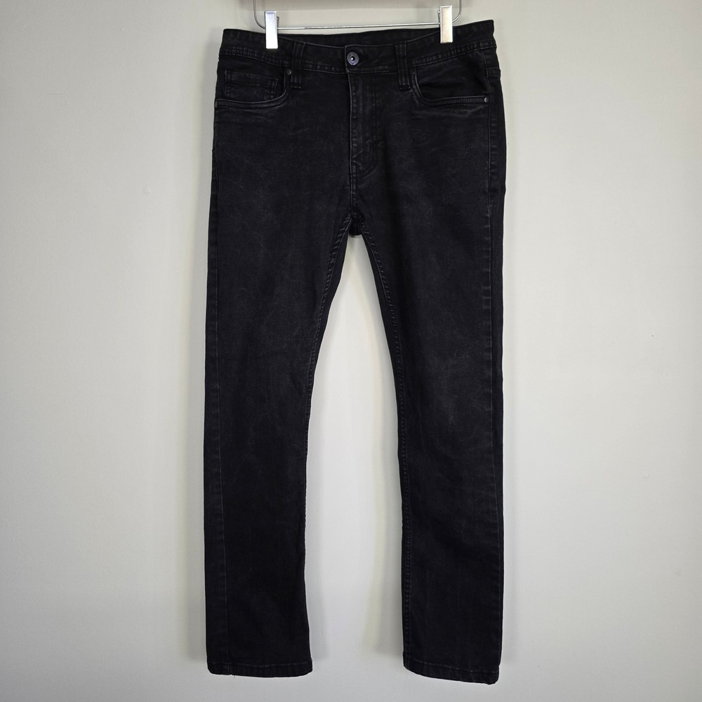 The Perfect Jean NYC Slim Fit Mens 31x30 Black Faded Stretch Denim Streetwear
